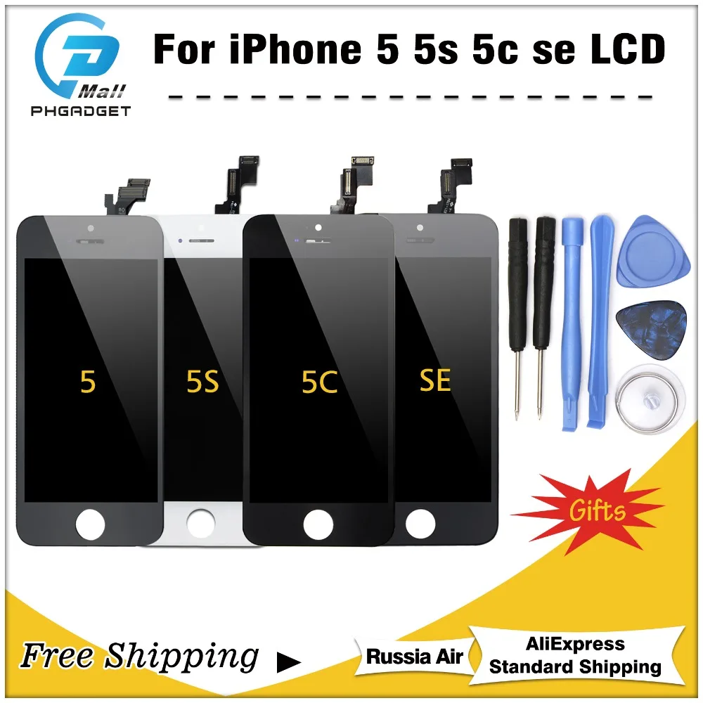 

1PCS AAA Quality Touch Screen with LCD for iPhone 5 5S 5C SE Display Digitizer Assembly Replacement