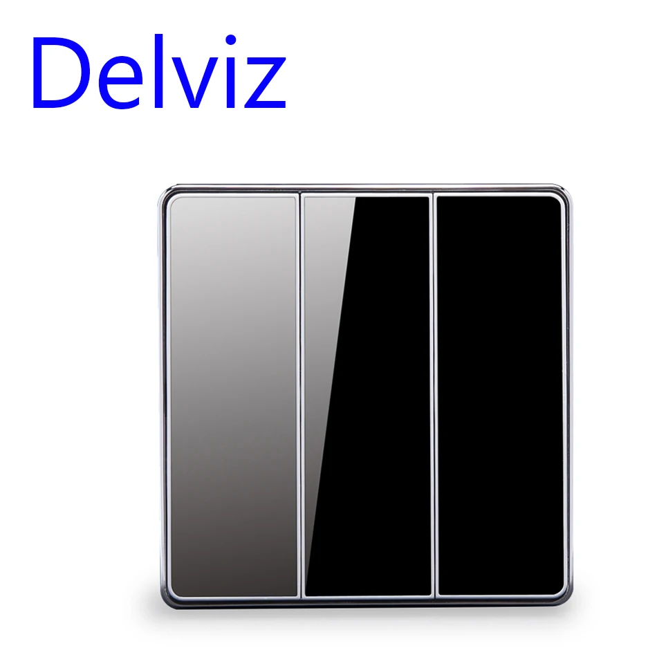 Us 5 65 25 Off Wall Acrylic Switch Push Button Type 3 Bit 2 Way Double Control Switch Home Bedroom Switch 16a Eu Uk Luxury Crystal Glass Panel In