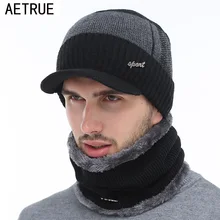 AETRUE Winter Hats Skullies Beanies Hat Winter Beanies For Men Women Wool Necks Caps Balaclava Mask