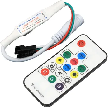 

14 Keys DC5V-24V 358 Kinds of Changes Effects RF Remote Controller For WS2812B WS2811 led Strip
