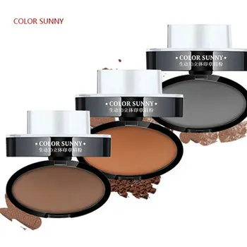 

Printing Perfect Brows 3D Eyebrow Podwer+Sponge Eyebrow Template Stencil Stamp Eyebrow Beginners Necessary