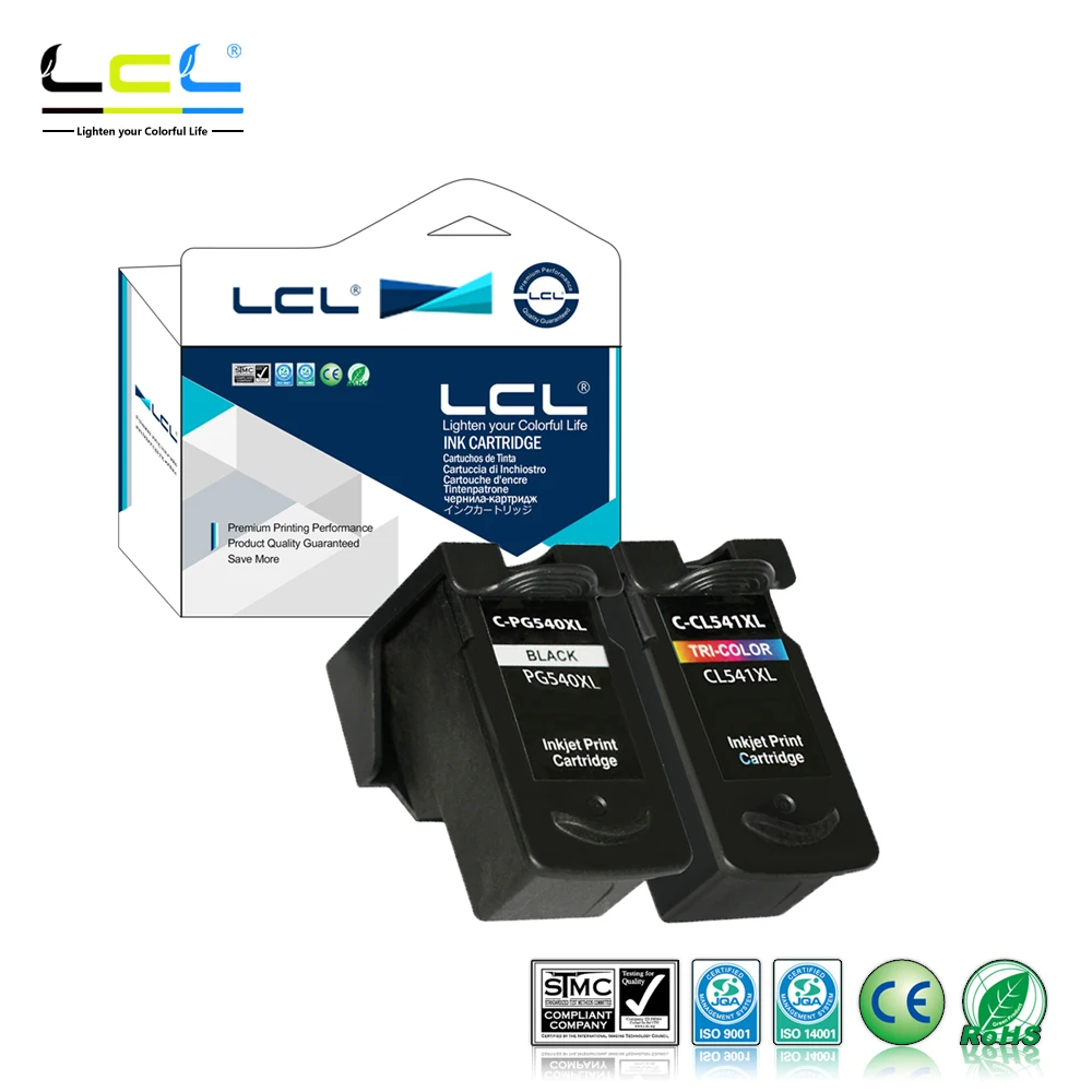 

LCL PG540XL CL541XL (2-Pack Black Tri-color) Ink Cartridge Compatible for Canon Pixma MG2250/2150/3150/3250/4250/MX435/MG3650