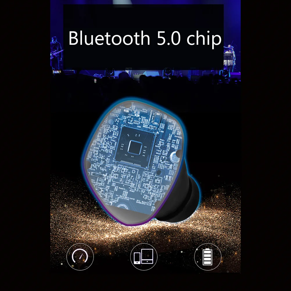 X26 Мини Bluetooth наушники с микрофоном Беспроводные спортивные наушники с шумоподавлением гарнитура и зарядная коробка для iPhone IOS samsung