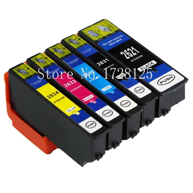 5 Compatible 26XL ink Cartridges for Epson XP-600 XP-520 XP-610 XP-700  XP-710 XP-720 XP-800 XP-820 printer