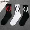 Tide X-calcetines de patineta de marea para parejas, medias de tubo con letras a la moda, color negro, rojo, Europa y los Estados Unidos ► Foto 2/6