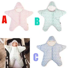 INS HOT new Baby Envelopes Newborn Sleepsack Autumn Winter Baby Starfish Sleeping Bag fleece warm baby