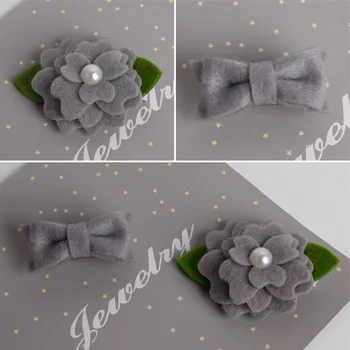 

20 pcs/lot, Felt Bow Flower Hair Clips , DIY Hair Accessories