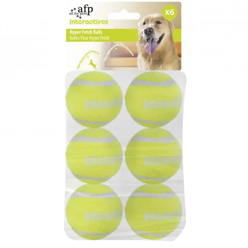 Fast Shipping Dog Toys Pet Tennis 6pcs Machine Balls Dog Ball Jouet Chien Honden Speelgoed Juguete Perro Pet Products