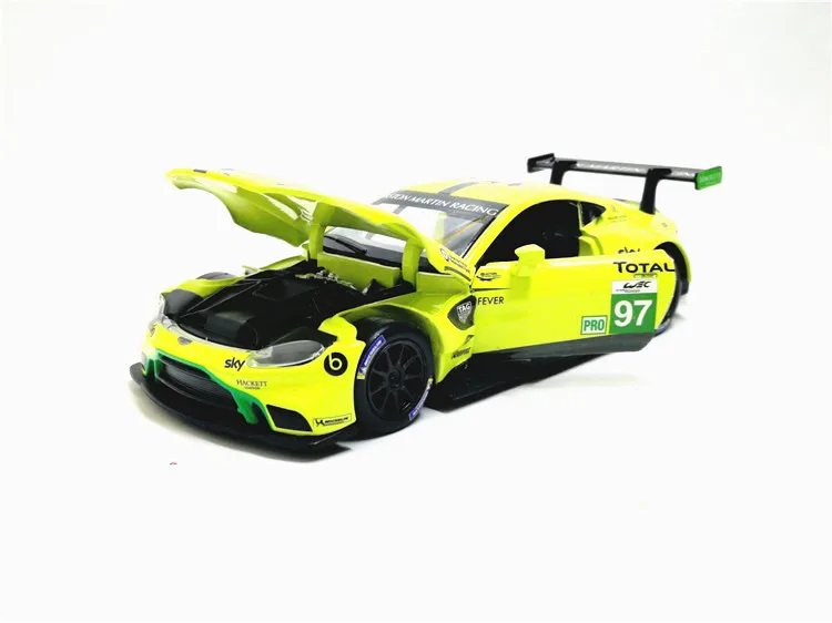 1:32 шкала Aston Martin Vantage GTE Le Mans литая металлическая игрушка модель вытяжной звуковой светильник гоночный автомобиль образовательная коллекция