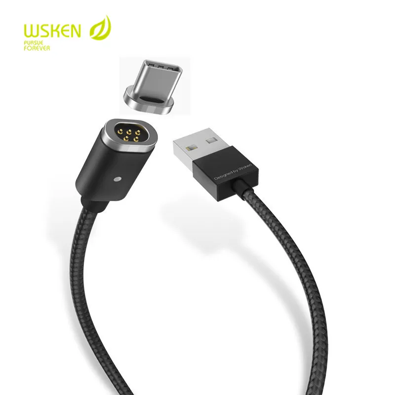 Original WSKEN Type C Magnetic USB Data Cable Fast