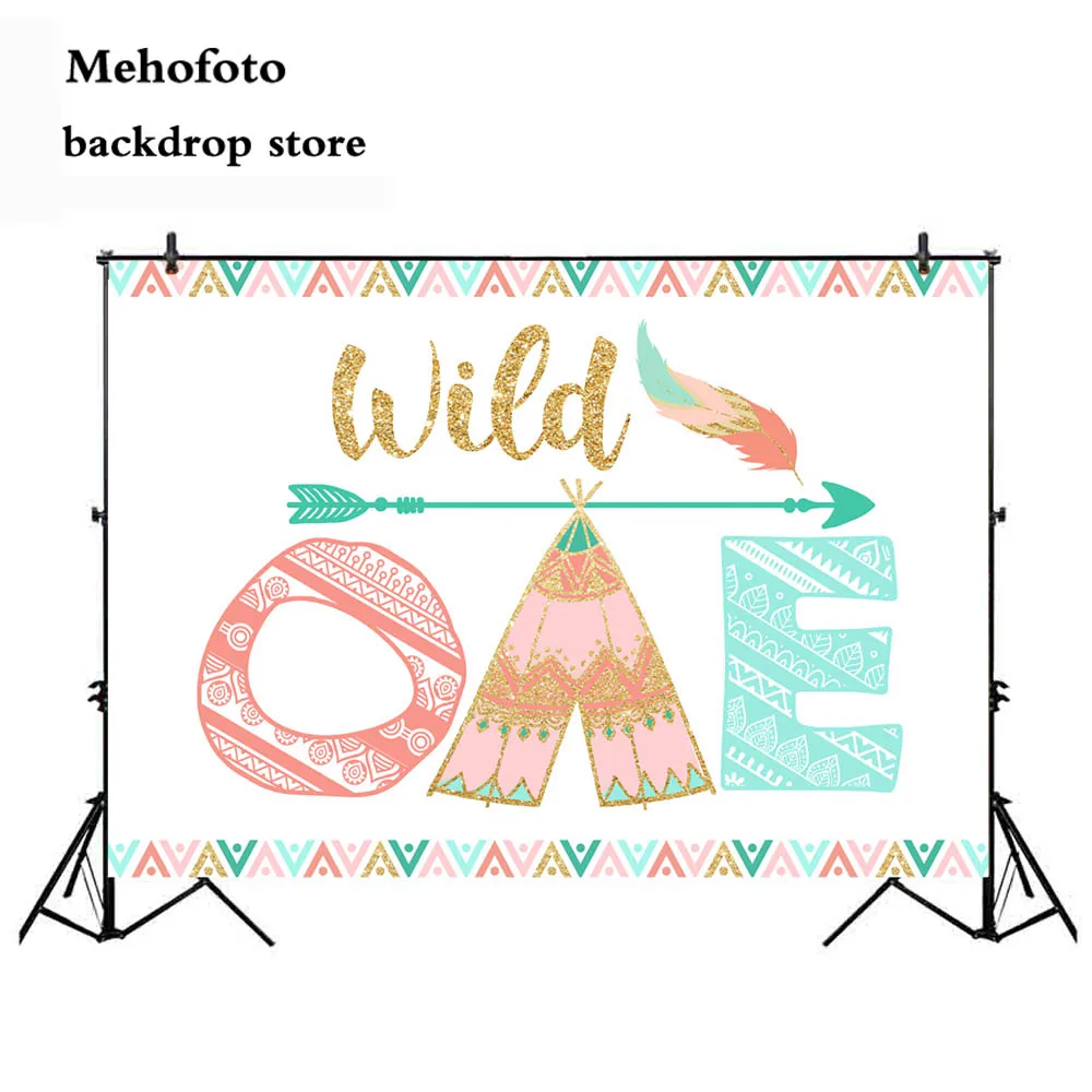 Фотофоны Mehofoto Wild One для вечеринки в стиле сафари фотосъемки Новорожденный
