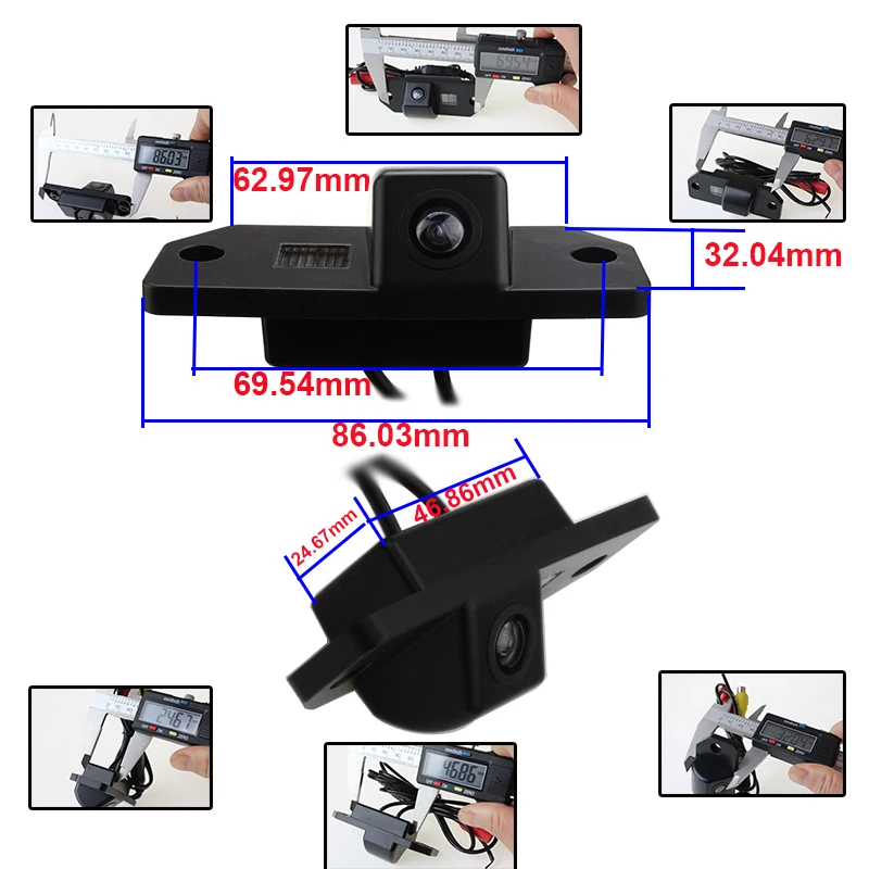 Waterproof Car Rear View Camera 170 Degrees Wide Angle Reverse Parking Backup Camera for Ford Focus 2 Sedan 2005-2011 C-Max