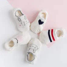 5 пар женских коротких носков милые белые милые хлопковые женские носки с героями мультфильмов повседневные женские короткие носки забавные носки женские