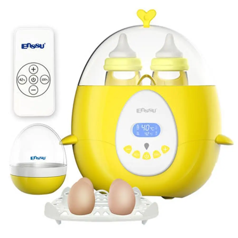 

Enssu Brand Warm Milk Thermostat Baby Smart Remote Control Double Bottle Disinfection Steam Egg Multi-function for Baby