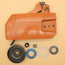 Chain Brake Clutch Cover Brake Band Drum Worm Gear Kit Fit Husqvarna 272 XP 268 61 66 266 Chainsaw 3/8-8T Sprocket Rim chain brake sprocket clutch side cover for husqvarna 61 66 266 268 272 272xp chainsaw oem 503736601 replace new parts