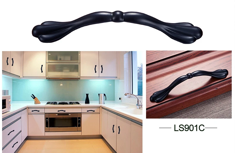 Aluminum Alloy Cabinet Handles Cupboard Pulls (5)