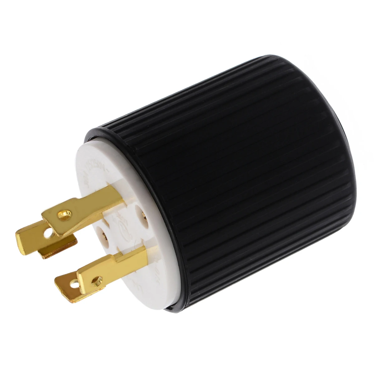 Черный запирающий штекер L14-30 30 Ампер 125/250 Вольт 3 полюса 4 провода заземления заземляющий заглушка