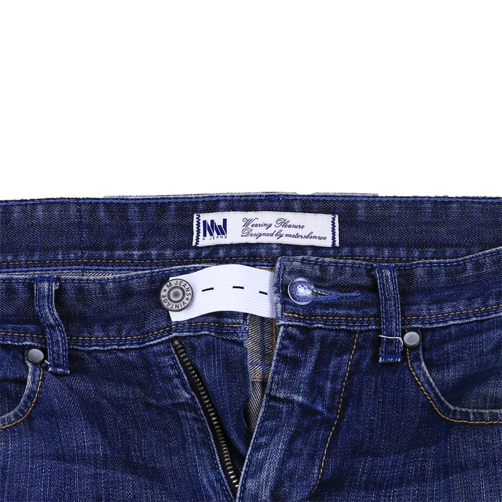6 шт./компл. юбка брюки джинсы с эластичной резинкой расширитель пояс расширитель кнопки pantelastic удлинитель для головок чудо с ремешком, украшенные кнопками; расширение пряжка
