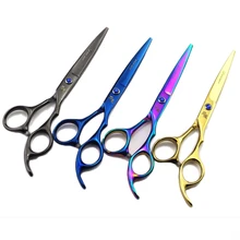 6 дюймов 4 цвета Парикмахерские ножницы Профессиональные ножницы для резки и истончение ножницы из нержавеющей стали набор ножниц для парикмахера