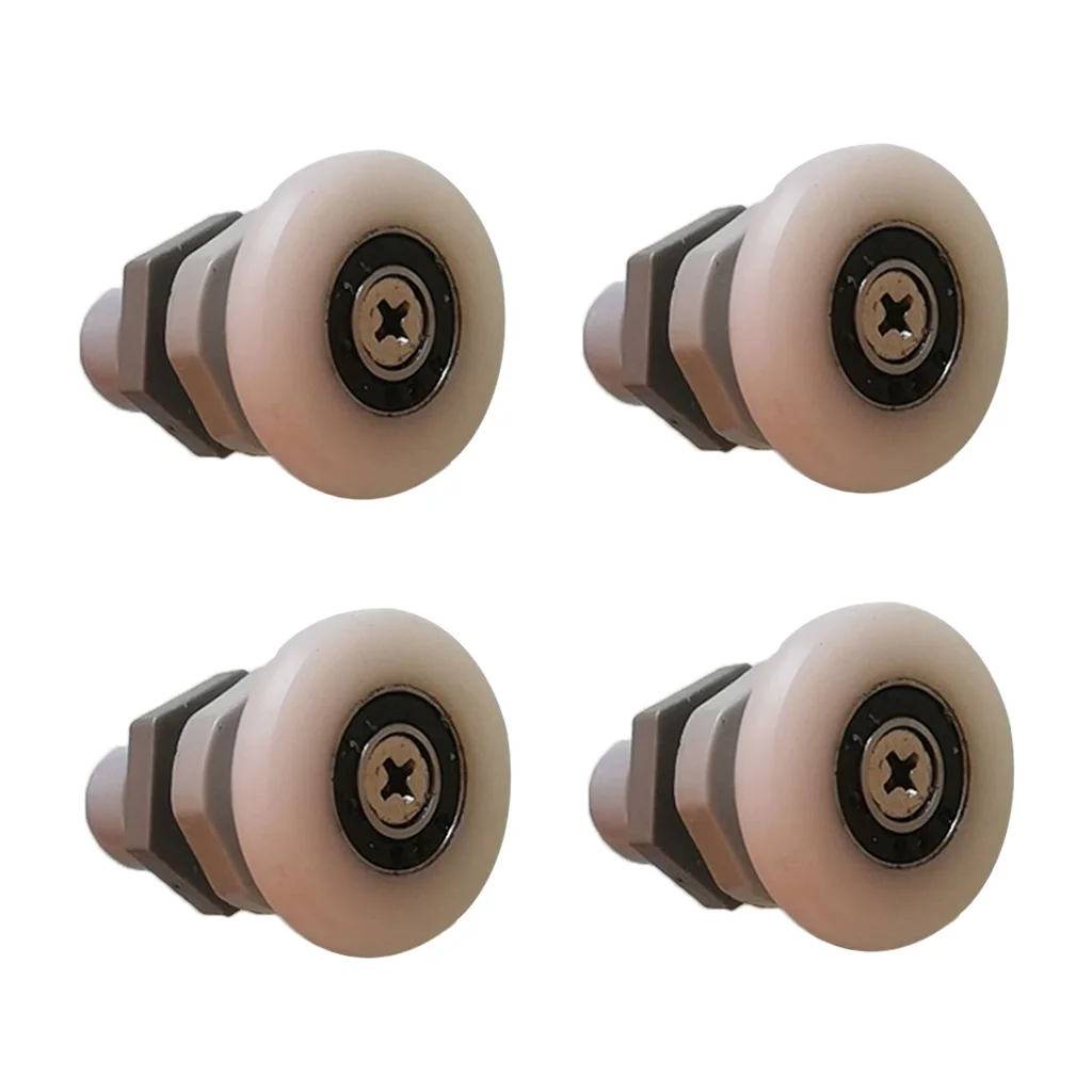 4pcs Bath Shower Door Roller Wheel RunnerS Dia. 27mm DIY for Smooth Sliding