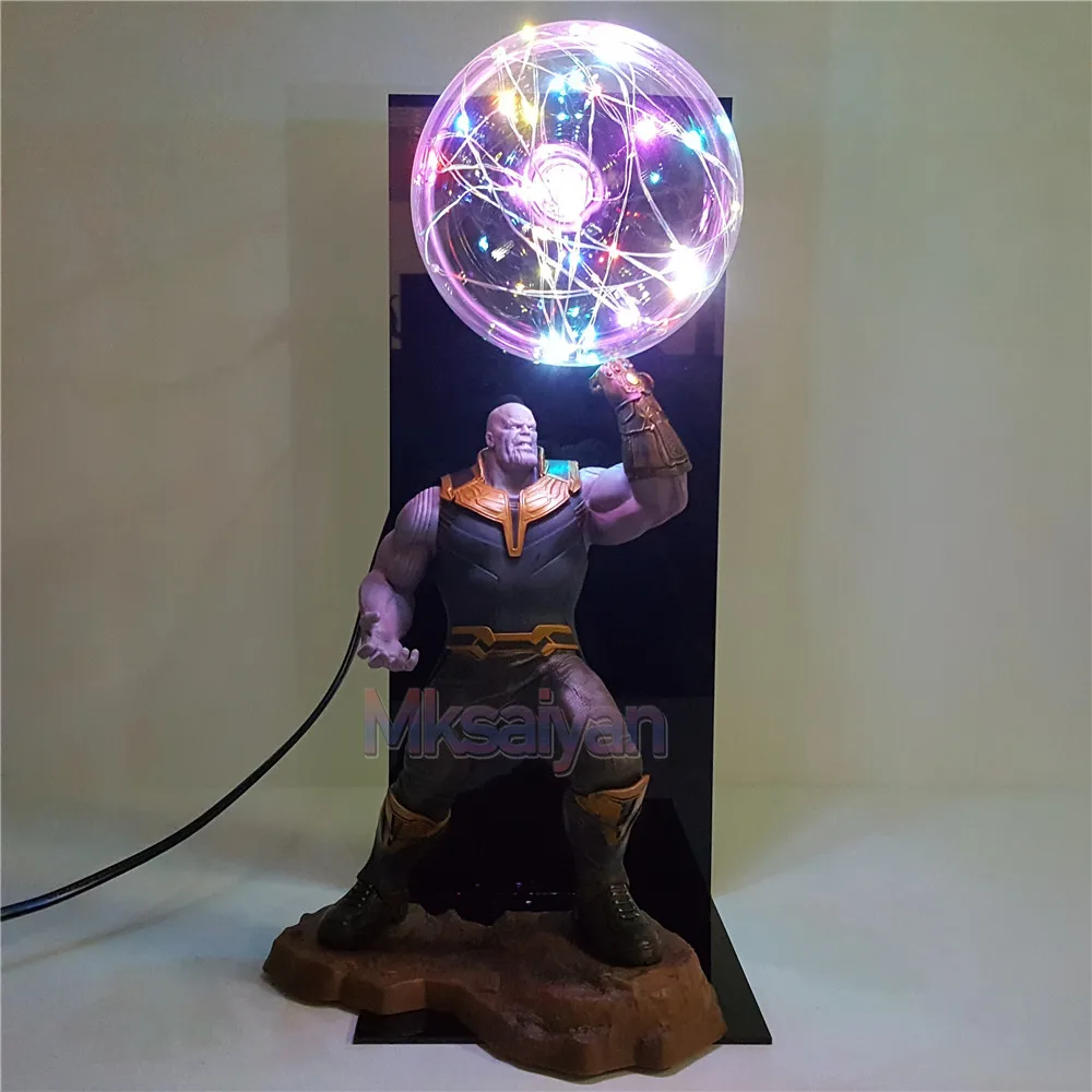 Экшн-фигурка Мстители эндшпиль Thanos Infinity Gauntlet DIY светодиодный ночной Светильник Flash display набор Мстители 4 Thanos игрушки для детей