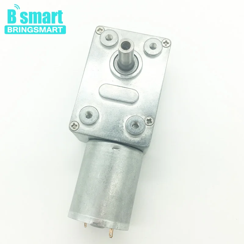 Bringsmart JGY-370 High Torque 12V DC Motor Worm Gearbox 3-210RPM/MIN Reversed With Self-Lock 24V Motor 6V For DIY Curtain etc. цена Bringsmart JGY-370 High Torque 12V DC Motor Worm Gearbox 3-210RPM/MIN Reversed With Self-Lock 24V Motor 6V For DIY Curtain etc. цены онлайн
