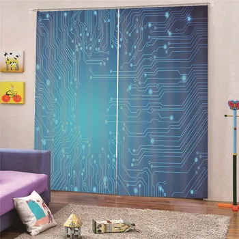 

203x213cm Electronic Curtains for Living Room BedroomDecoration Modern Sheer Kitchen Drapes Home Decor AP12