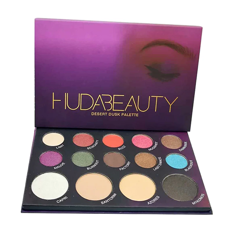 

2018 HUDAS beauty Makeup Set Nuda beauty Eyeshadow Shimmer Palette same color with Hudas Matte Smokey Contour 14 Colors
