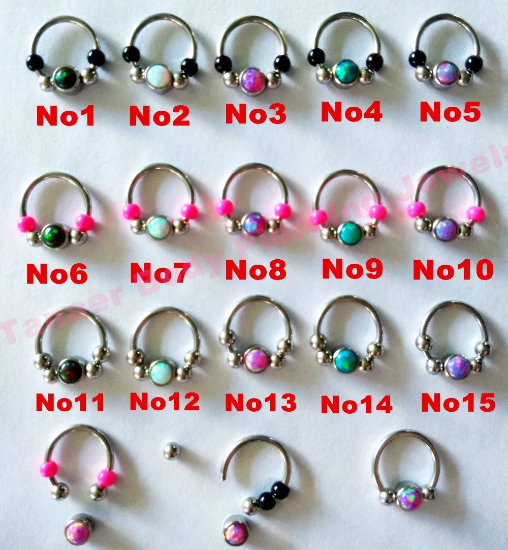 OUFER Piercing Ring 16G 10mm - Schmetterling Segment Ring Für Septum, Helix, Daith