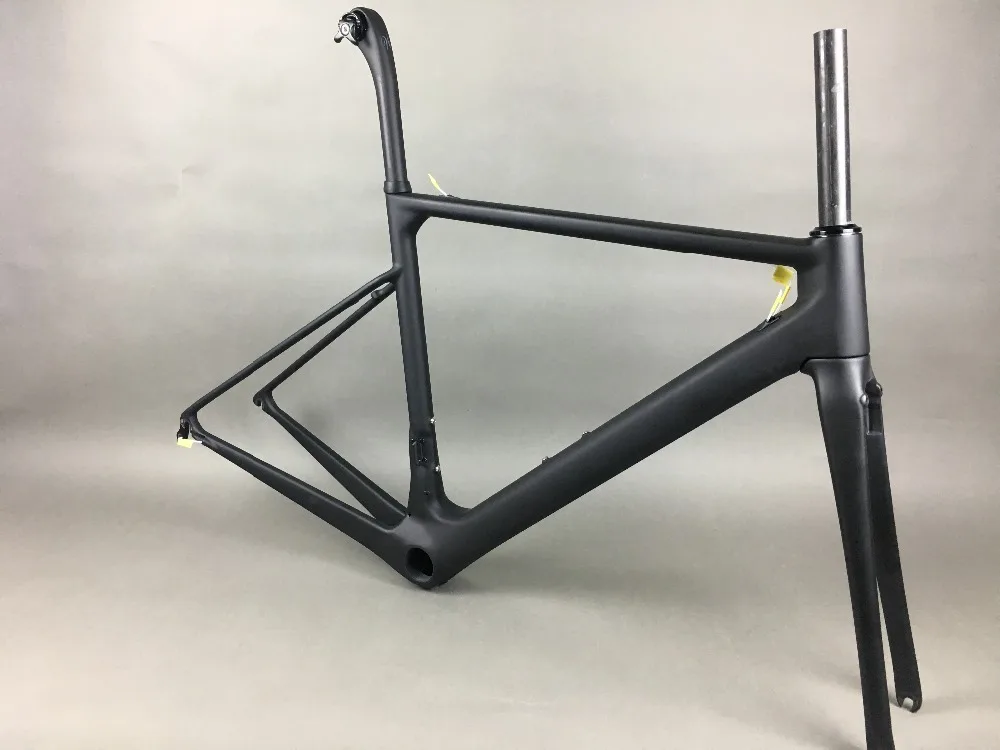 Cheap 2019 new arrival direct mount brake T1100 full matte nice marble weaves carbon road frame:frameset+fork+seatpost+headset+clmap 49