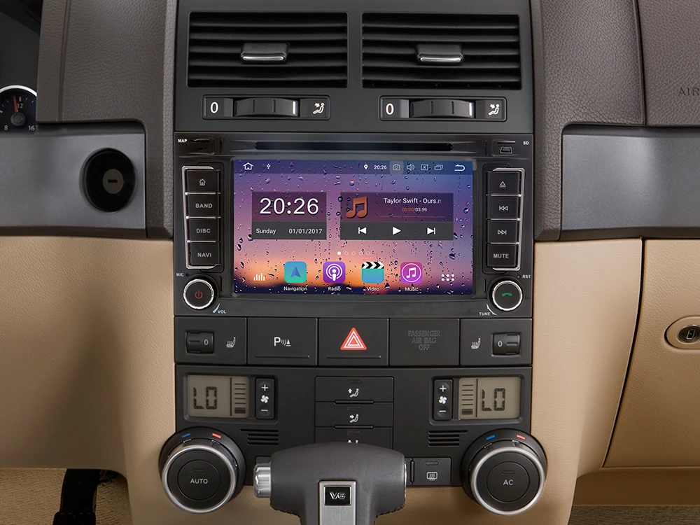 Top IPS Octa Core 4GB RAM Android 8.0 Car DVD Player For VW T5 Transporter Multivan Touareg 2004-2011 Car GPS Bluetooth Stereo Radio 3