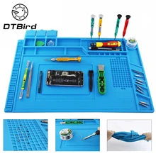 Теплоизоляционный силиконовый рабочий коврик термостойкая паяльная станция Ремонт изолятора колодки обслуживания платформы магнитная подушка