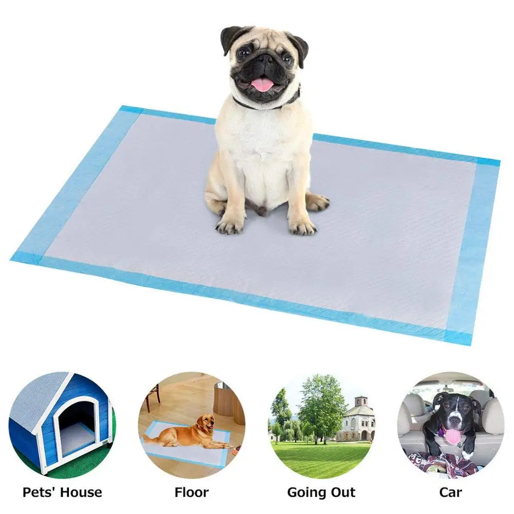 

100 Pcs Dog Pee Pads Pet Diaper Super Absorbent Leak-Free Healthy Clean Dog Pee Tray Disposable Dog Diaper Puppy Training pad