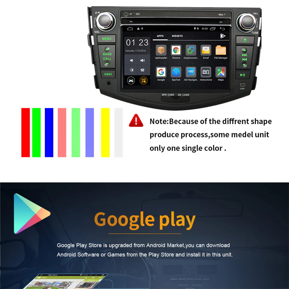 Clearance Android 9.1 Car DVD Multimedia Player For Toyota RAV4 Rav 4 2007 2008 2009 2010 2011 2 Din 1024*600 Car GPS Stereo Radio 11