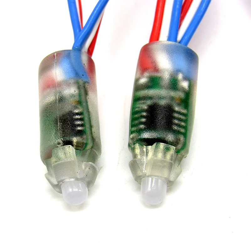 100 шт./лот DC12V 9 мм WS2811 адресный RGB светодиодный умный пиксельный узел света