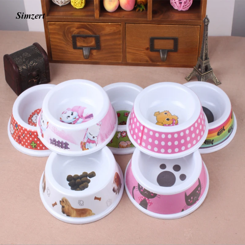 

Simzert Pet Supplies Melamine Dog Bowl Cute Cartoon Pattern Single Bowl Suitable for Small Dogs and Cats To Feed and Drink.7z