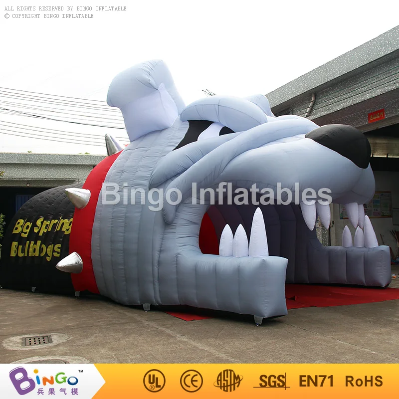  10x8x5M Inflatable Bulldog Tunnel Montclair Bulldog Tunnel Inflatable Entry Tunnel Baseball Inflata