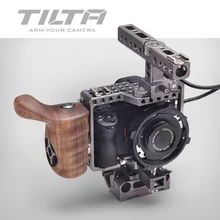 Tilta ES-T17A A7 Rig A7S A72 A7R A7R2 Rig Cage + Baseplate + Wooden Handle For SONY A7 series camera Film shooting