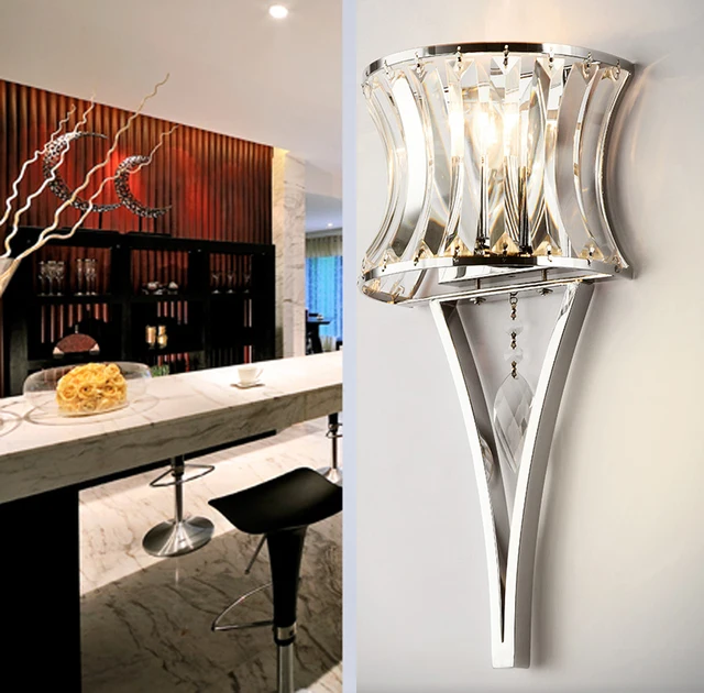 Aliexpress Buy Modern Art Led Crystal Decoration Iron Wall Cool Modern Bathroom Wall Sconce Decor Aliexpress Buy Modern Art Led Crystal Decoration Iron Wall Cool Modern Bathroom Wall Sconce Decor