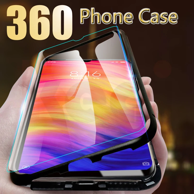 

Luxury 360 Degree Full Protective Case For Xiaomi Redmi Note 7 5 6 Pro Phone Cover For Xiaomi Redmi K20 Pro 7A 6A S2 With Glass