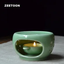 Теплая чайная плита Longquan Celadon, нагревательная база, нагреватель для свечей, кофе, молока, саке, нагреватель/Аксессуары для чайной церемонии, держатель для чайника, искусство