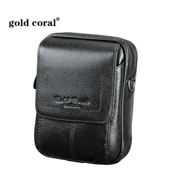 

Mens Waist Bag Genuine Leather Wallet Purse Phone Pouch Travel Fanny Pack Belt Bag For Male Small Casual Crossbody Shoulder Bag