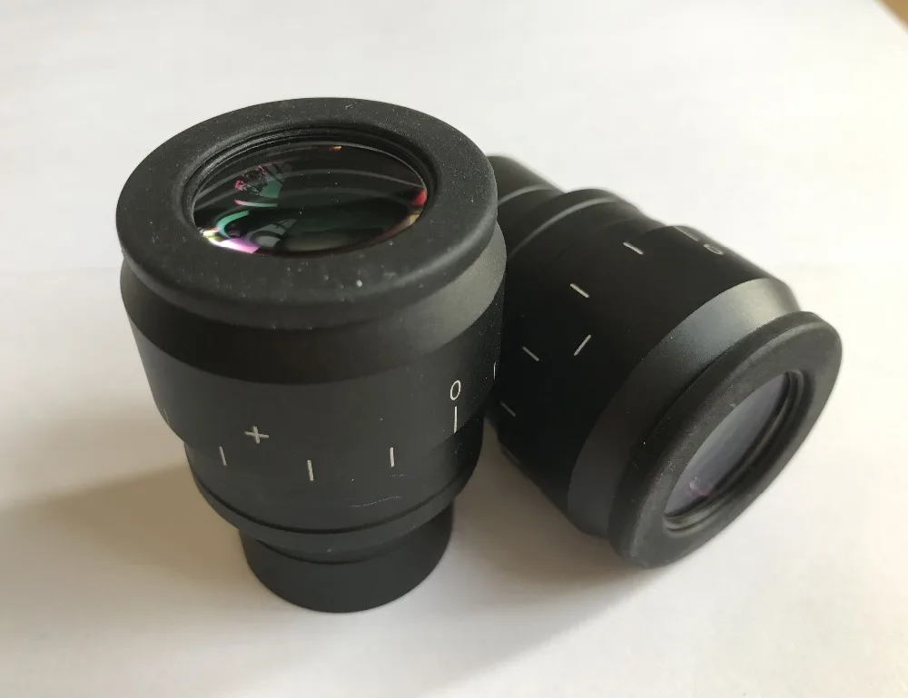 

Pair Microscope Eyepieces Plan WF10X /22mm High Eye-Point Diopter Adjustable