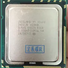 Процессор Intel Xeon X5680 шесть ядер LGA 1366 ЦП сервера работает должным образом ПК компьютер серверный процессор