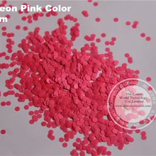 Неоновые розовые цвета устойчив к растворителям circledot формованные Блестки для ногтей гель лак для ногтей другое искусство украшения