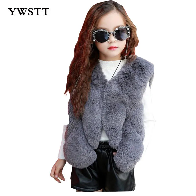 

Imitation Fur Vest Children Girls Autumn Winter Warm Thick Fur Vest Kids Parent Kids Fur Coat Vest Waistcoats