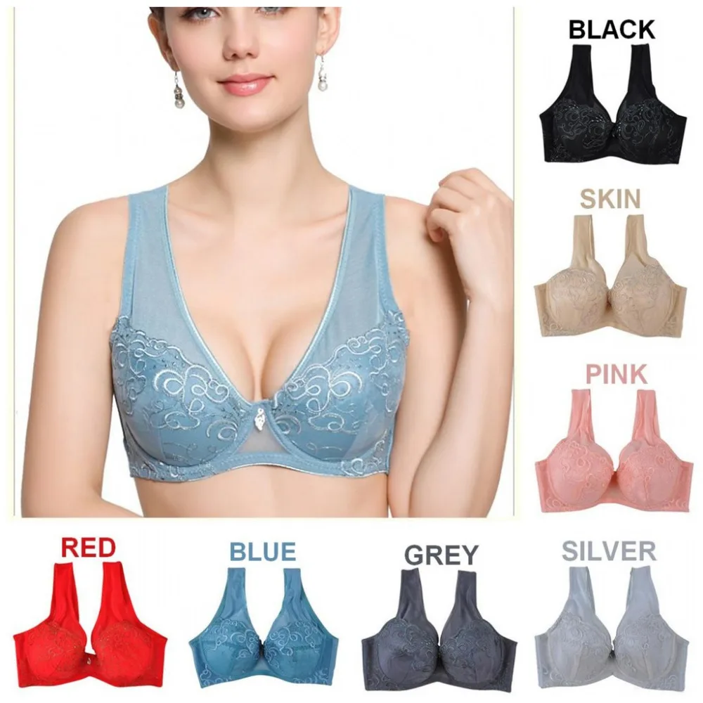 Plus size Push up Ultra thin Sexy Large Cup Big Size Bra