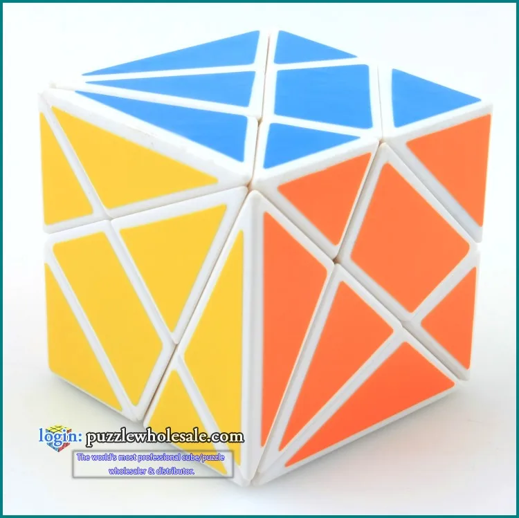 Diansheng Axis волшебный куб головоломка колебания угол формы куб головоломка на скорость часы-кольцо с крышкой игрушки Специальные игрушки по всему миру - Цвет: white