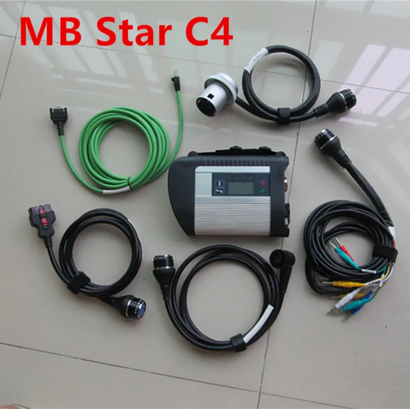 Лучшее качество полный чип MB STAR C4 SD Подключение компактный 4 wifi диагностический инструмент с,12 программным обеспечением SSD в D630 ноутбук
