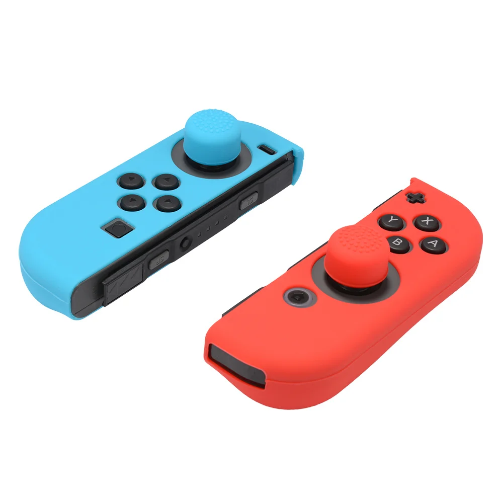 11 in 1 Silicone Case for Nintend Switch NS Console Protective Skin Cover with Stick Grip Caps for JoyCon 11 in 1 Silicone Case for Nintend Switch NS Console Protective Skin Cover with Stick Grip Caps for JoyCon
